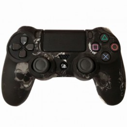 Dualshock 4 Cover Black With Skull - Code 115